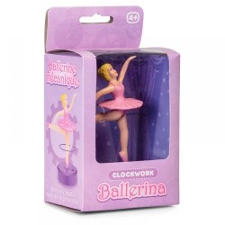Toys - Pocket Toys - Educational and Fun - Clockwork - Purple base PINK Ballerina - 3 yr plus
