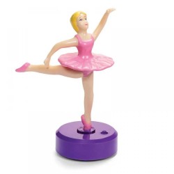 Toys - Pocket Toys - Educational and Fun - Clockwork - Purple base PINK Ballerina - 3 yr plus