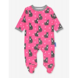 Babygrow - Toby Tiger - Kitten Cat - Printed Sleepsuit  - matching bib also available - 0-3, 6-12 - SALE
