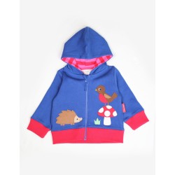 Hoody - GARDEN - Toby Tiger - Hedgehog , flower and Mushroom 
