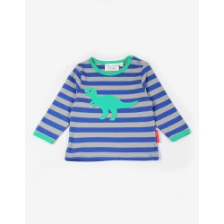 Top - DINOSAURS - Toby Tiger - T-Rex Dinosaur - stripy - last two 18-24m and 5-6y