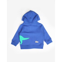 Hoody - Toby Tiger - Dinosaurs - Blue Zip up 