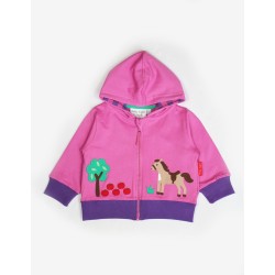 Hoody - Toby Tiger - Pony Horse - Pink Zip up 