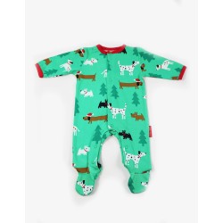 Babygrow - DOGS - Toby Tiger - Green - last size 0-3m  