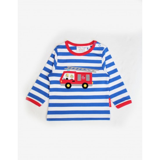 Top - Toby Tiger - Fire engine - stripy