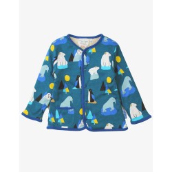 Jacket - Toby Tiger - Reversible - Fleece and Artic Polar bears ,  penguins  ....