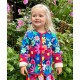 Jacket - Toby Tiger - Reversible - Bold floral - Rainbow flowers and Fleece