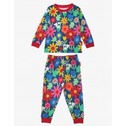 Pyjamas - Toby Tiger - Bold floral - rainbow flowers 