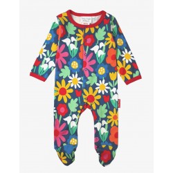 Babygrow - Toby Tiger - Bold floral - Rainbow Flowers