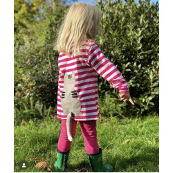 Top - Animals - Toby Tiger - CAT - Kitty with detachable tail - Pink stripes