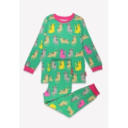 Pyjamas - ANIMALS - Cat - Toby Tiger - Kitty - Pink , green, yellow..