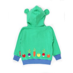 Hoody - GARDEN -  Toby Tiger - FROG - Green Zip up - last one 