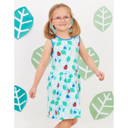 Dress - Toby Tiger - Summer English Garden - ladybirds and flowers 