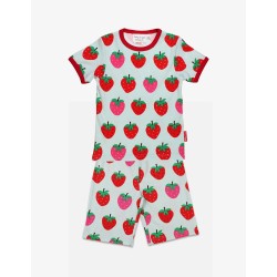 Pyjamas - GARDEN - SUMMER - Toby Tiger - Strawberry ( size 5-6 sale -  extra £3 OFF - small mark as per photo)
