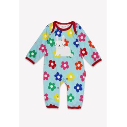 Babygrow - Romper - ANIMALS - BUNNY - Toby Tiger - Rainbow Flower Bloom