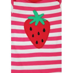 Babygrow - Romper - GARDEN - Strawberry  - Toby Tiger - Ladybird Stripe