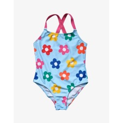 Sun and Swim - SWIM SUIT - FLOWERS - Rainbow Flower Bloom - UPF 50 + 