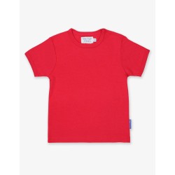 Top - PLAIN - Red - Toby Tiger - Short sleeve