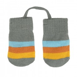 Gloves and mittens - Baby - Villervalla - Knitted Glove - Beijing  - Orange - age 0-1y