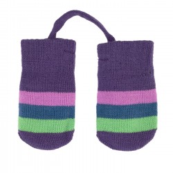 Gloves and mittens - Baby - Villervala - Knitted Glove - Brasilia - Purple,- 0-1yr 