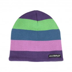 Hat - Winter - Villervalla - Fleeced Lined Knitted Hat - Brasilia - Purple 