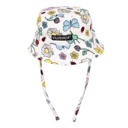 Sun and Swim - Hat - GARDEN - Villervalla -  Flowers - with strings ties- clearance