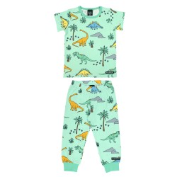 Pyjamas - Summer - Villervalla - soft green colour - DINO 