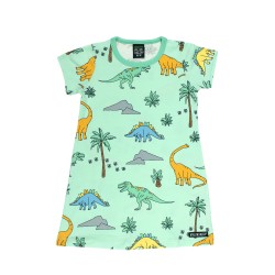 Pyjamas - Summer - Villervalla - DINO - Nightdress - soft  green colour - pear green -  DINO - last size