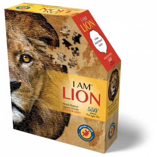 Toys - Jigsaw and Puzzles  - Lion - 550 Piece Shaped Puzzle 