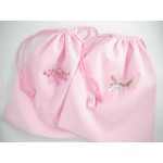 Bag -  BALLET - Cotton  with embroidered  ballet shoes -  1x supplied  - sale