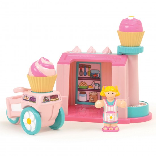 Toys - Toddlers - WOW  Toys - Cupcake Chloe - Cupcake bakery , bike and girl figure 
