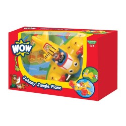 Toys - Toddlers - WOW Toys - Johnny Jungle Plane - plane , pilot figure and tiger animal figure 