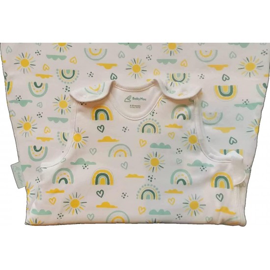 Babygrow - Sleeping bag - Unisex - Happy rainbow - 6-18m (choose 6-12m) -  2.5 tog - best for all seasons  - last size