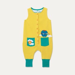 Trousers - Dungarees - Ducky Zebra - UNISEX - Yellow Hot Air Balloon 12-18m last size