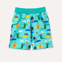 Shorts - Ducky Zebra - UNISEX - Crocodile and Elephant Seaside - last size