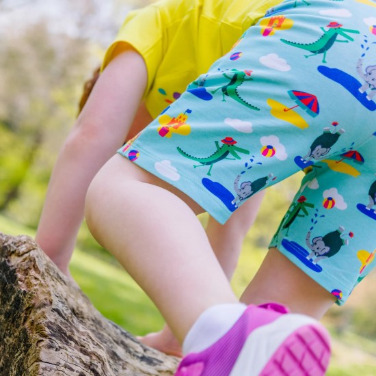 Shorts - Ducky Zebra - UNISEX - Crocodile and Elephant Seaside