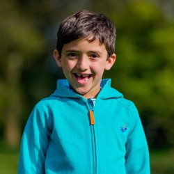 Hoody - PLAIN - Ducky Zebra - Turquoise