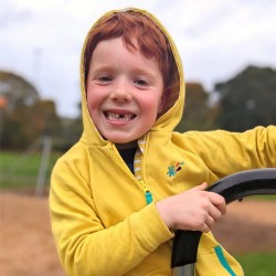 Hoody - PLAIN - Ducky Zebra - Yellow  - UNISEX - last 1-2 and 3-4y - clearance