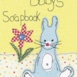 Gift - BABY - Scrapbook - BUNNY - UNISEX - Soft ice cream coloured pages - las
