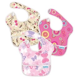 Bib - Feeding - Pink Birdcages - waterproof