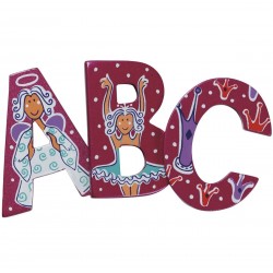 NAME LETTERS - Lanka Kade - PINK - UPPER Case -  Adventure style  - not all A - Z letters are available as in clearance (check below)