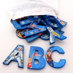 NAME LETTERS - Lanka Kade - BLUE -  UPPER Case -  Adventures style - not all A - Z letters are available as in clearance (check below)