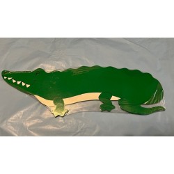 Wooden - NAME PLAQUE - CROCODILE - Green - last one in sale