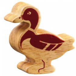 Toys - Wooden - FARM animals - Lanka Kade - Natural Wood - Duck