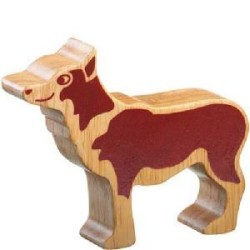 Toys - Wooden - Animals - FARM - Lanka Kade - Natural Wood - DOG