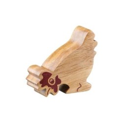 Toys - Wooden - Animals - FARM - Lanka Kade - Natural Wood - Pecking Hen
