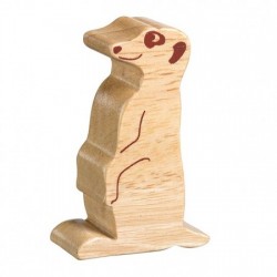 Toys - Wooden - ZOO animals - Lanka Kade - Natural Wood - Meerkat