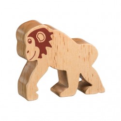 Toys - Wooden - ZOO animals - Lanka Kade - Natural Wood - Monkey Chimpanzee