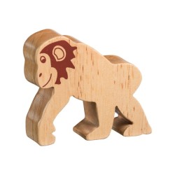 Toys - Wooden - Animals - ZOO - Lanka Kade - Natural Wood - Monkey Chimpanzee