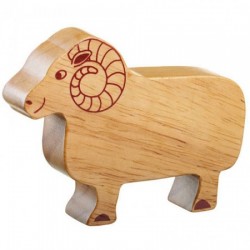 Toys - Wooden - FARM animals - Lanka Kade - Natural Wood - RAM